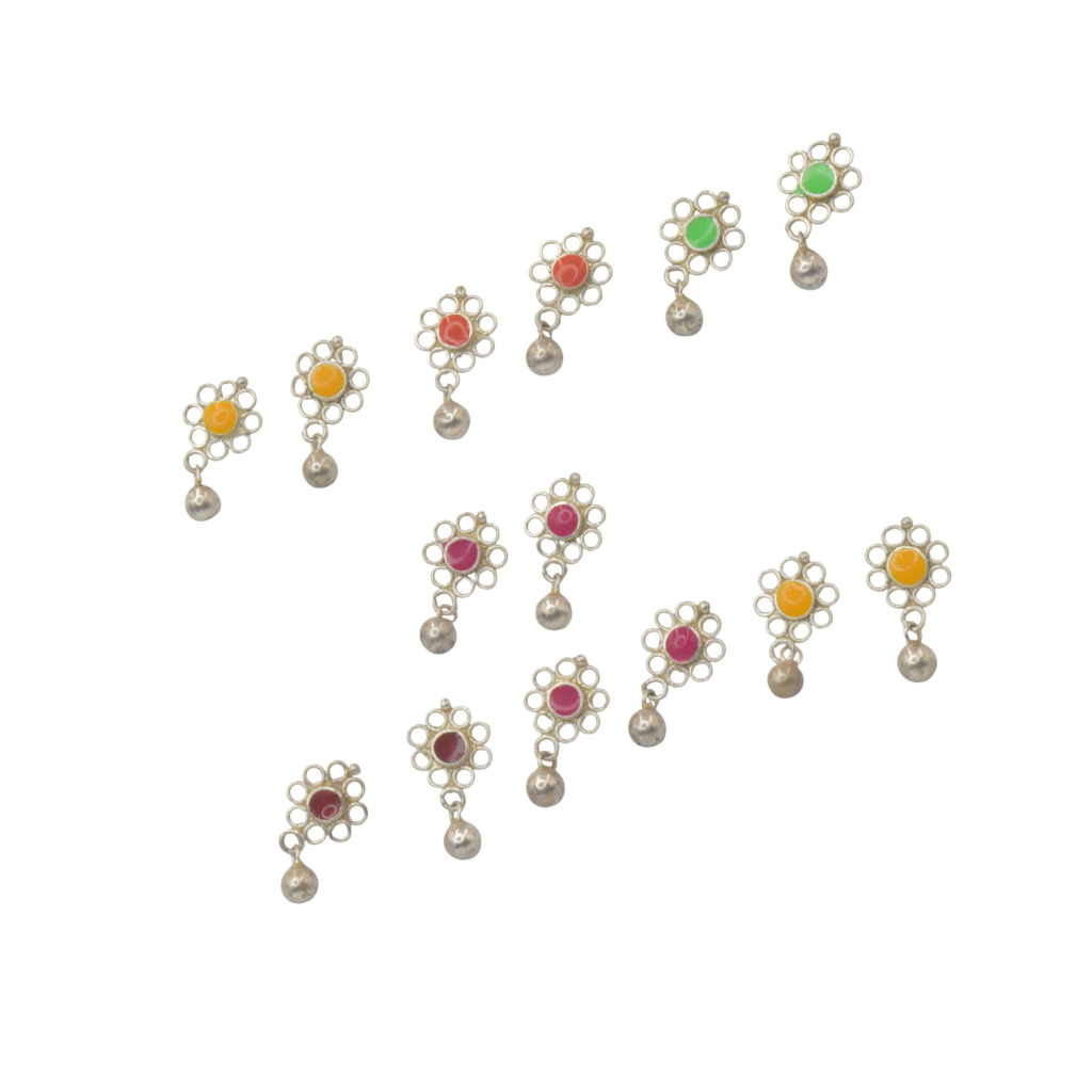 legant 92.5 Sterling Silver Flower Stud for Womens | Silver Earrings | Silver Gift Items | Stylish Earring Set | Classic Gift for Womens | New Kausalya Silvers