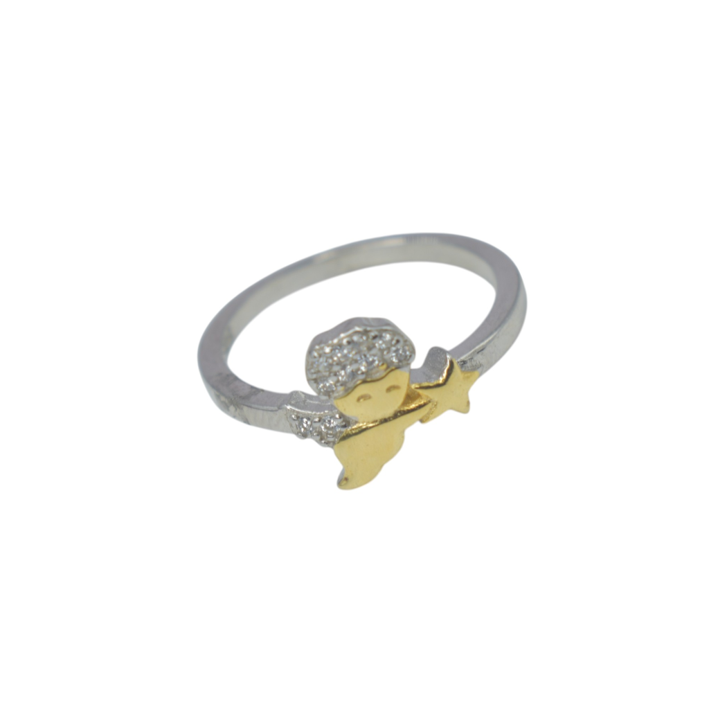 Sterling Silver 92.5 Cupid Ring For Womens