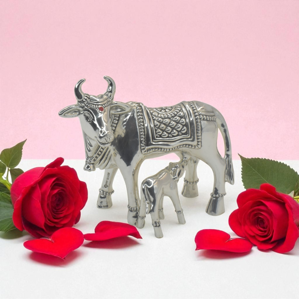 92.5 STERLING SILVER DIVINE SAC RED COW IDOL